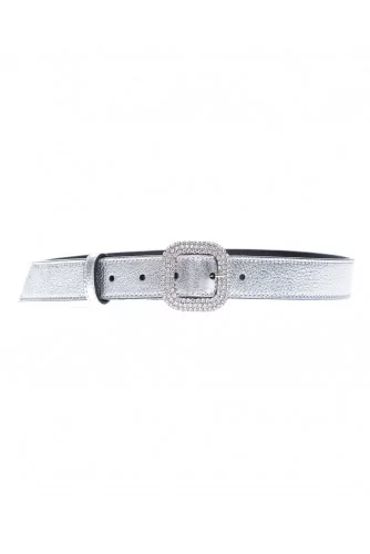 Ceinture fine Kate Cate argent boucle swarovsky pour femme