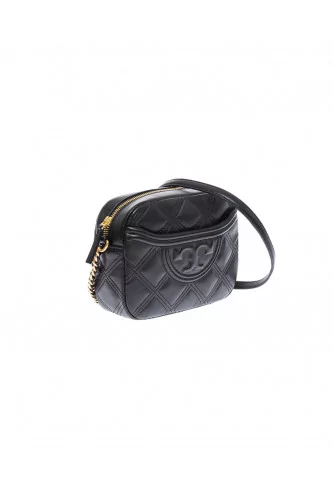 Fleming Camera Bag - Nappa leather rectangular quilted bag with chain