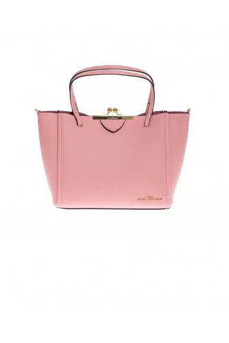 Sac cabas Marc Jacobs "The Kiss Lock Tote" rose saumon