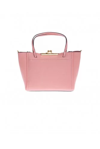 Sac cabas Marc Jacobs "The Kiss Lock Tote" rose saumon