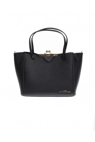 Sac cabas Marc Jacobs "The Kiss Lock Tote" noir