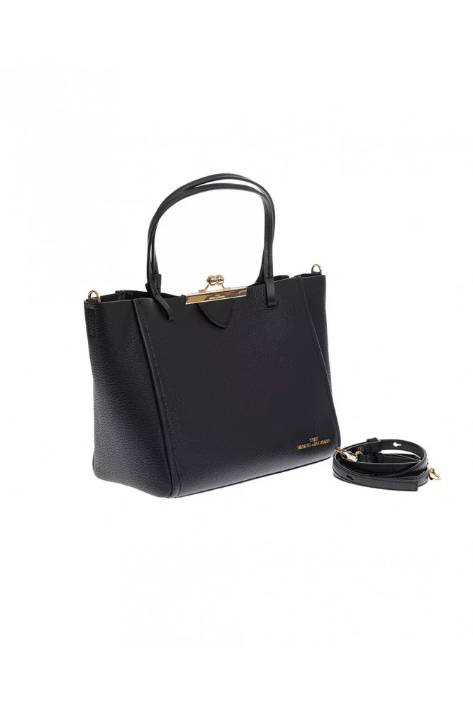 Sac cabas Marc Jacobs "The Kiss Lock Tote" noir