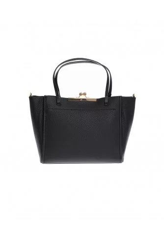 Sac cabas Marc Jacobs "The Kiss Lock Tote" noir