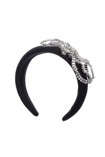 Achat Satin headband decorated with knot of stones - Jacques-loup