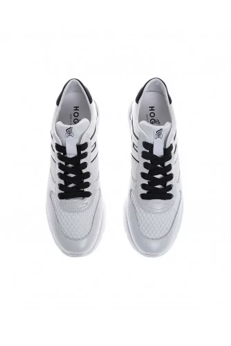 "Active One" Leather sneakers with applied H