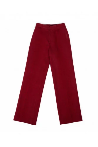 Pantalon Stella Jean rouge et noir