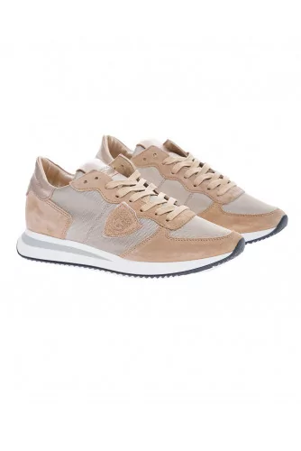 Tropez X - Suede leather sneakers with escutcheons