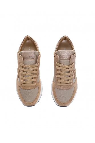 Tropez X - Suede leather sneakers with escutcheons