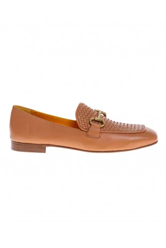 Mocassin Mara Bini cognac avec mors, tal.15 cm pour femme