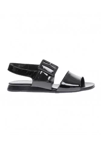 Calf leather sandals with large strap 20