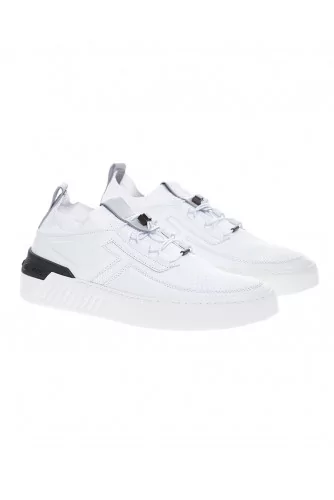 Basket Tod's "No Code Cassetta" blanc-gris-noir pour homme