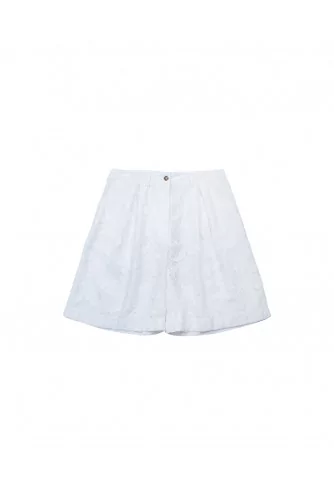 Flarred lace shorts