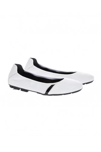 Ballerine Hogan blanc-argent-noir pour femme