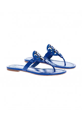 Miller - Leather flip-flops with decorative logo