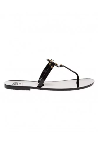 Minnie Miller - Flip flops with gold metal logo