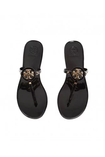 Minnie Miller - Flip flops with gold metal logo