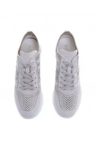 Active One - Calf leather sneakers with glitters 50