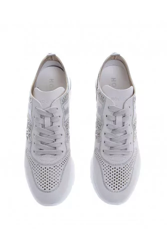 Active One - Sneakers en cuir de veau avec paillettes 50