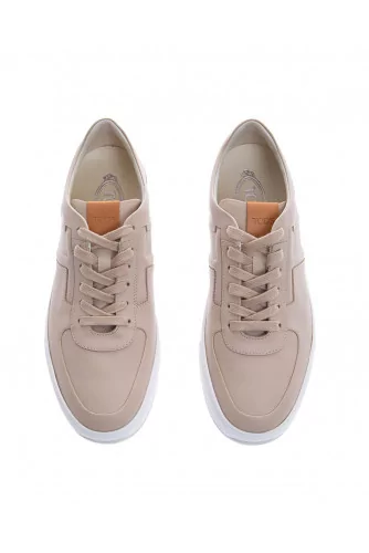 Tennis Tod's "New Cassetta" beige pour homme