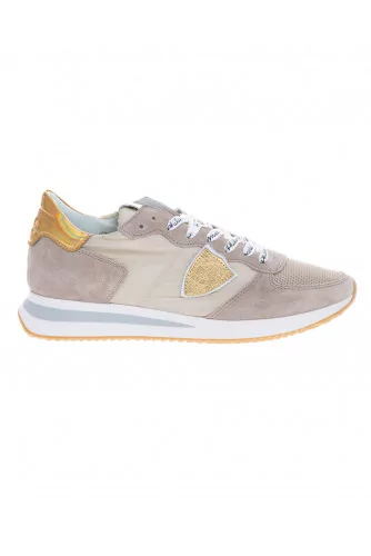 Tropez X - Suede leather sneakers with escutcheons