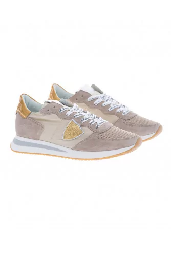 Tropez X - Suede leather sneakers with escutcheons