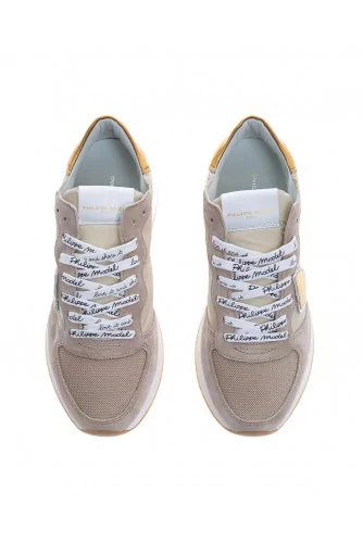 Tropez X - Suede leather sneakers with escutcheons