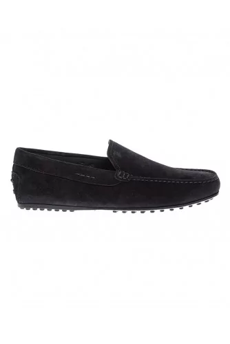 Mocassin Tod's "City Gomini Pantofola" daim noir pour homme