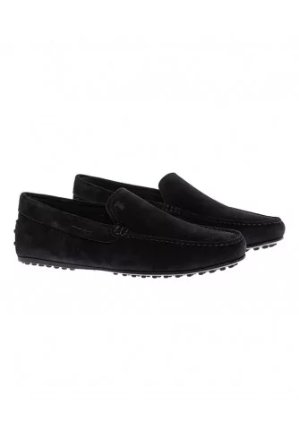 Mocassin Tod's "City Gomini Pantofola" daim noir pour homme