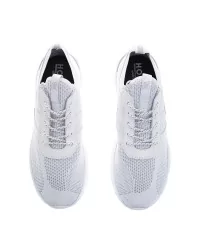 Active One - Stretch tissue and calf leather sneakers 50