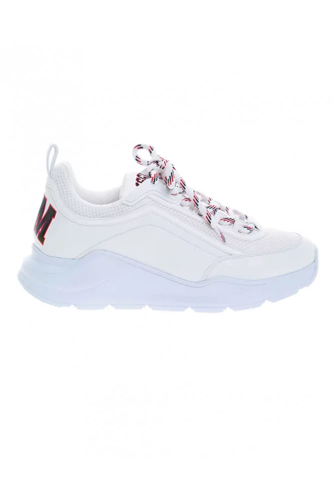 MSGM - College - Baskets en cuir style trekking 50 36 blanc