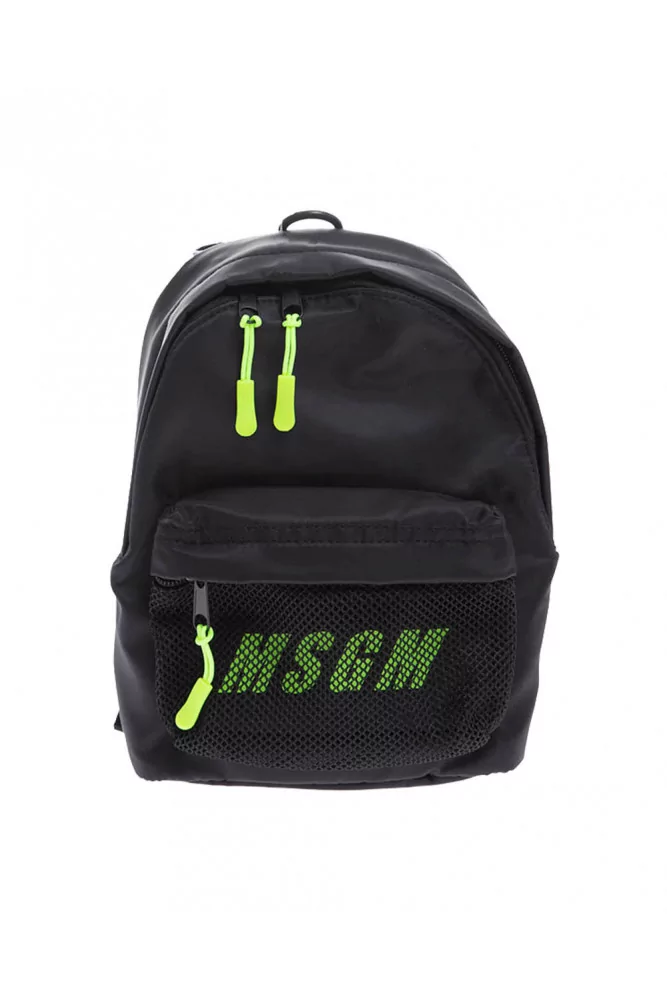 MSGM - Sac-à-dos mini en tissu avec bandoulière - noir