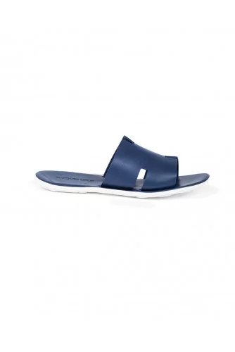 Achat Leather mule with H strap - Jacques-loup