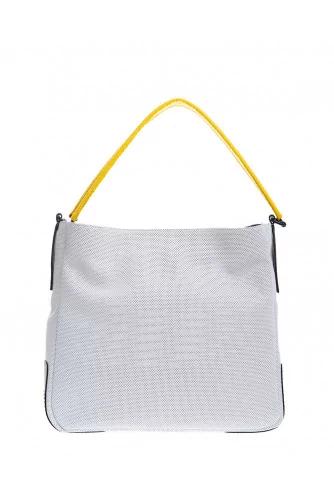 Sac Hogan blanc-naturel-jaune pour femme