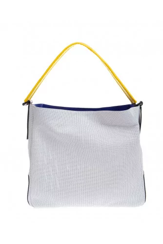 Sac Hogan blanc-naturel-jaune pour femme