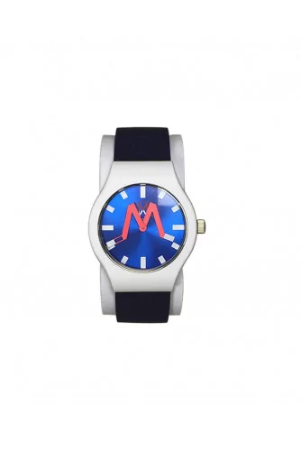 Bangkok - Soft touch silicone and stainless steel watch water resistant