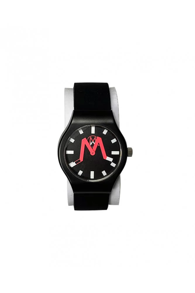 Singapore - Montre mixte en silicone et acier inoxydable logo gravé