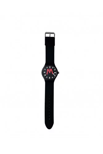 Singapore - Montre mixte en silicone et acier inoxydable logo gravé