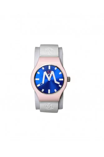Los Angeles - Mixed soft touch silicone and stainless steel watch