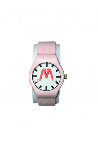 Paris - Soft touch silicone and stainless steel watch water resistant