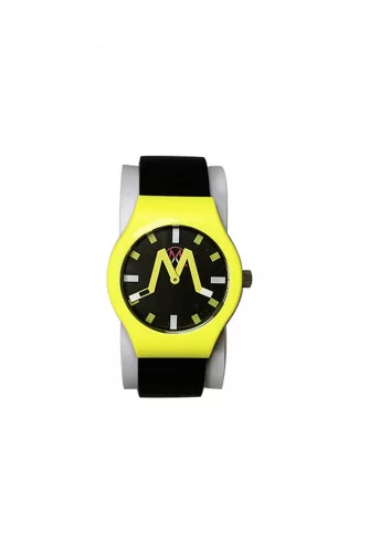 London - Mixed soft touch silicone and stainless steel watch water resistant