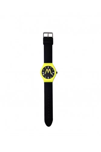 London - Mixed soft touch silicone and stainless steel watch water resistant