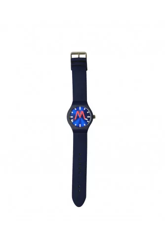 New York - Soft touch silicone and stainless steel watch water resistant