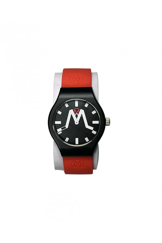 Rio - Mixed soft touch silicone and stainless steel watch water resistant