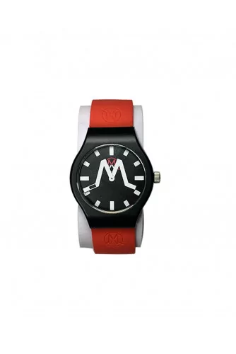 Rio - Mixed soft touch silicone and stainless steel watch water resistant