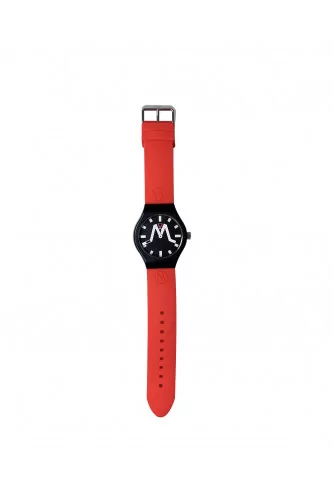 Rio - Mixed soft touch silicone and stainless steel watch water resistant