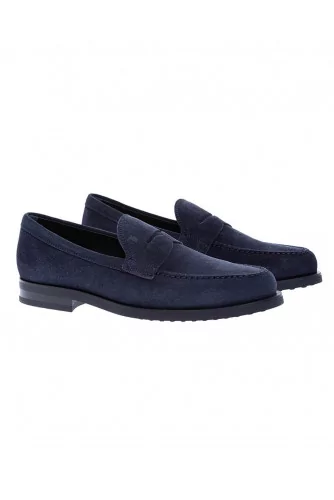 City Gomini - Calf leather moccasins with upper stitches