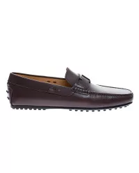 City Gomini - Calf leather moccasins with brushed steel bit