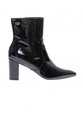 Achat Linaria - Patent leather low boots with zip 75 - Jacques-loup