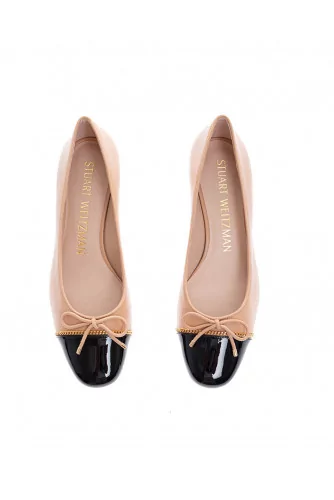 Gabby - Patent leather ballerinas with golden chain 45