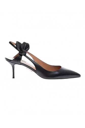 Drew - Nappa leather cut-shoes with a bow on side 60